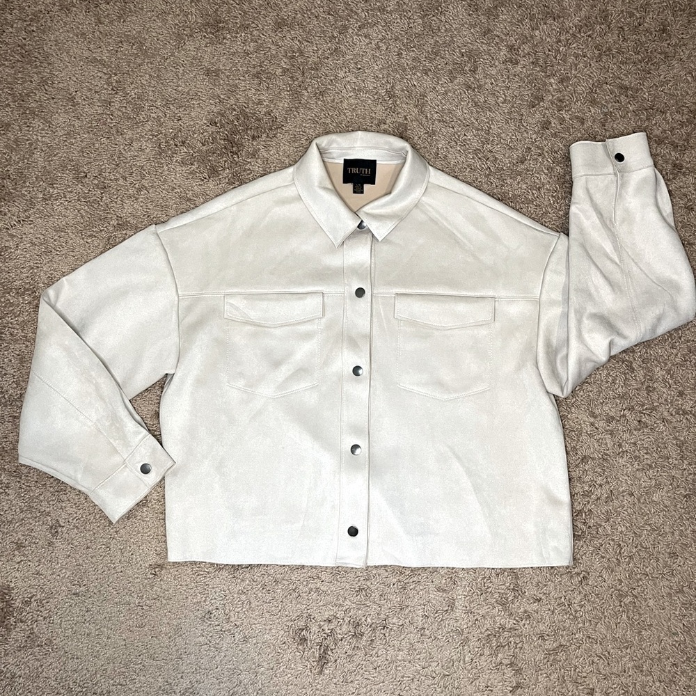 Faux Suede Shacket Size Large